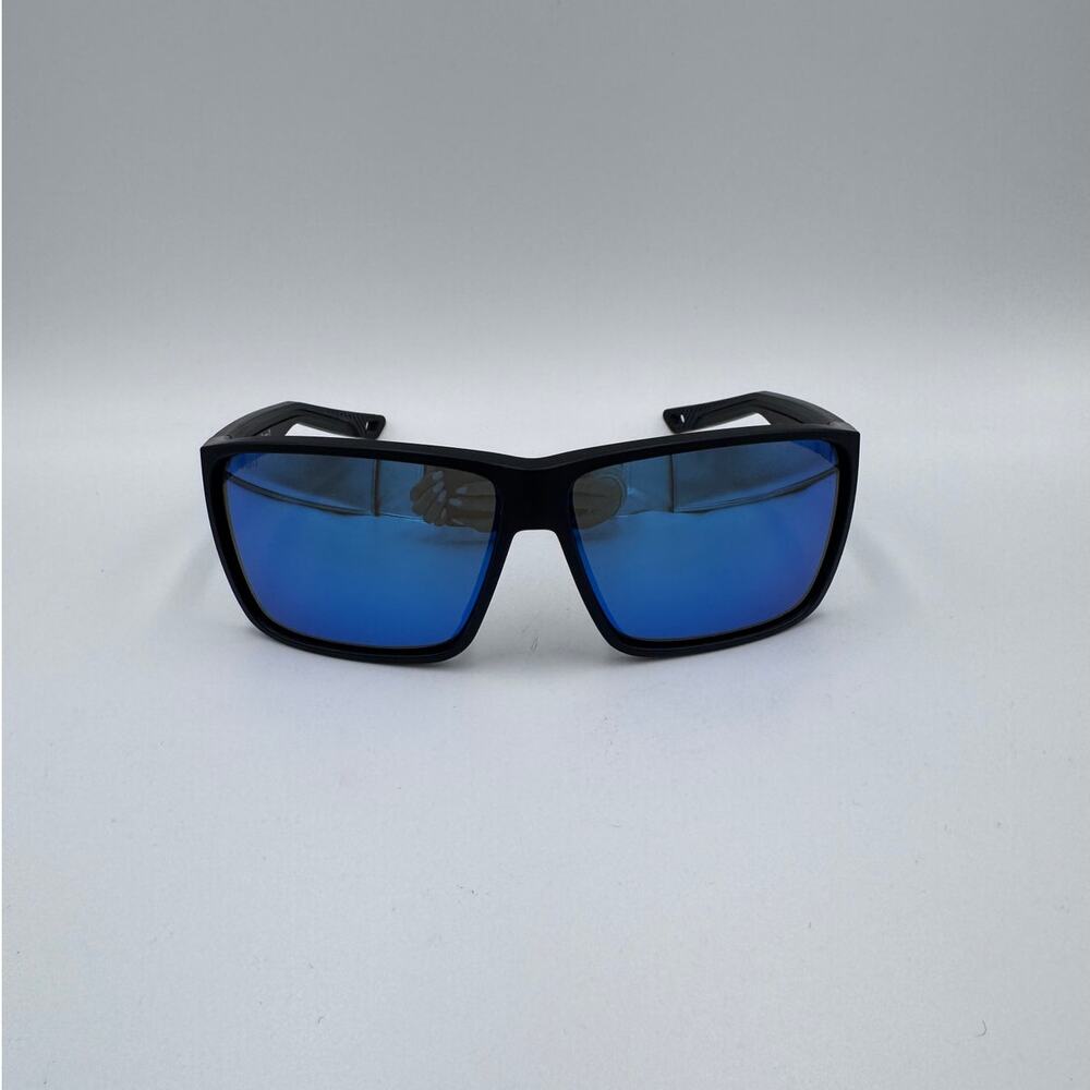 New Polarized Costa del Mar 6S9121 Rincon II Sunglasses Matte Black Blue Mirror